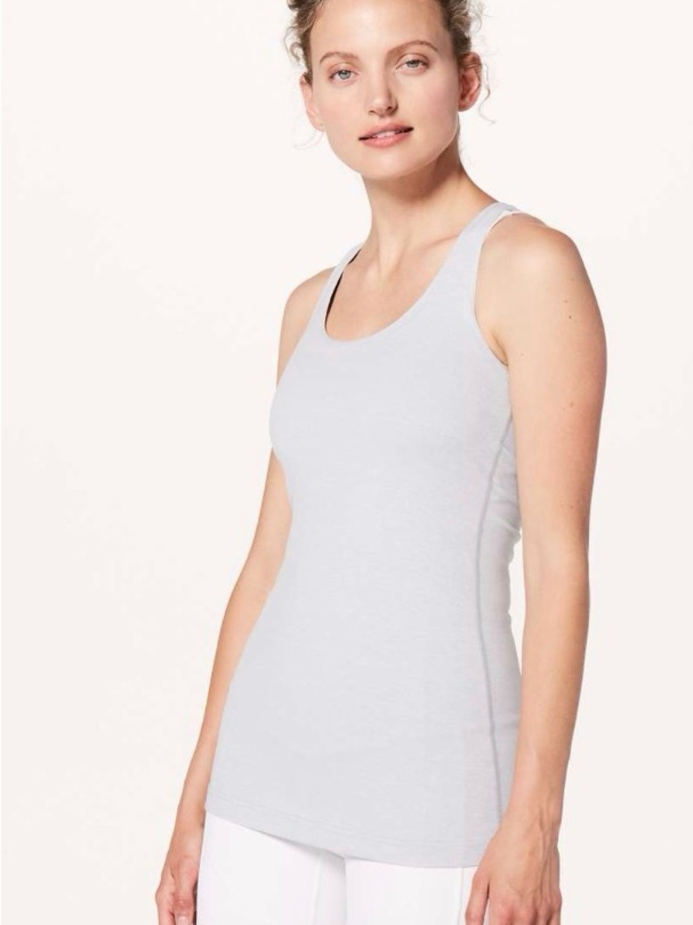 NWT 2018 lululemon athletica Light Gray Racerback Tank